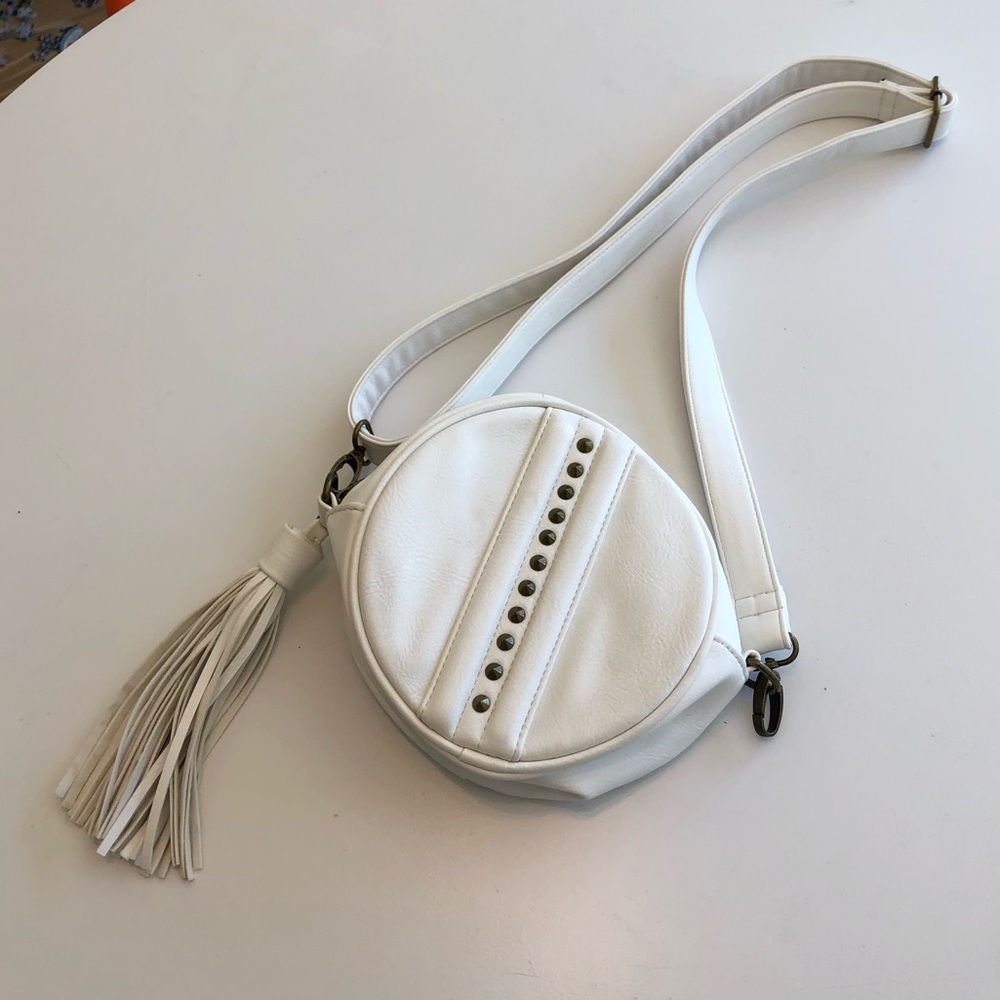 Steve Madden white studded bag